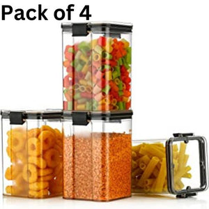 Airtight BPA Free Container Set For Kitchen Storage (Pack Of 4 Pcs)